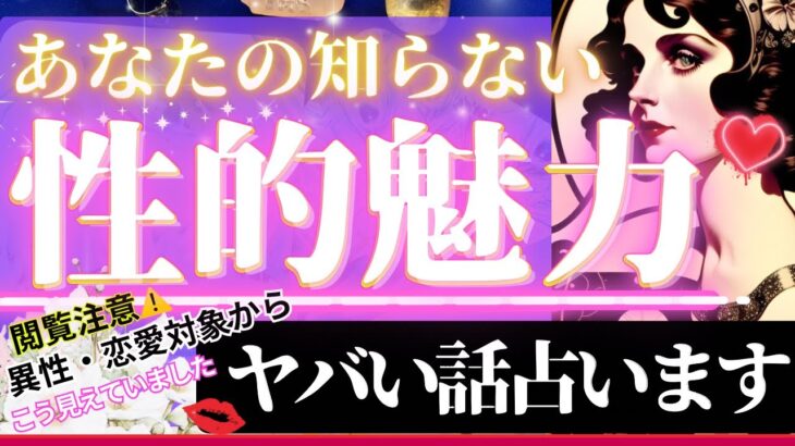 ガチ超深掘り❣️異性・恋愛対象視から見た❤️エロスから本質まで💋あなたの性的魅力💋やばっ‥【辛口あり♦︎有料鑑定級】