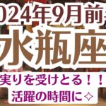 🍀水瓶座♒9月前半タロットリーディング│全体運・恋愛・仕事・人間関係