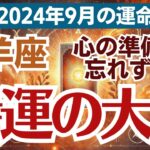 【山羊座】2024年9月の総合運　✨全てが変わる！？9月の運勢を徹底分析🧐