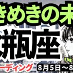 【水瓶座】♒️2024年8月5日の週♒️目の前の事、終わらせて。ときめきの未来へ、力強く。タロットリーディング