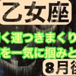 【8月後半の運勢】乙女座　物凄く運つきまくりだよ幸運を一気に掴みとる！超細密✨怖いほど当たるかも知れない😇#タロットリーディング#天秤座