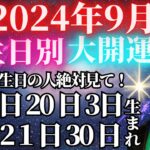 2024年9月🔥あなたの誕生日別大開運🔮【数秘術】🌠1日2日3日12日21日30日生まれの人絶対見て