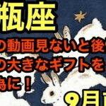 【9月前半の運勢】みずがめ座   今回の動画見ないと後悔する未来の大きなギフトを得る為に！超細密✨怖いほど当たるかも知れない😇#星座別#タロットリーディング#水瓶座