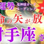 【射手座さん】2024年9月運勢⚡運命の矢が放たれる瞬間！大胆な決断が未来を切り開く月💥チャンスを逃さず掴め！【射手座9月】【竜神様カード】