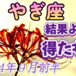 【やぎ座の９月前半】サックリ占うよ🌟金運💰仕事運👨‍✈️恋愛運💕３択式あなたのテーマ