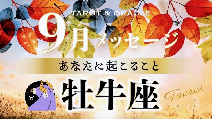 【牡牛座♉️9月運勢】チャンス到来‼︎開かれる新たな可能性✨あなたの光が拡散します‼︎タロット＆オラクルカードリーディング