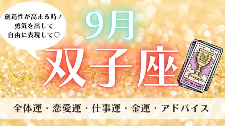 【運勢】創造性が高まる時！勇気を出して自由に表現して♡9月双子座♊️仕事、お金、恋愛、全体の流れ✨ルノルマン、タロット、オラクルカードリーディング