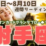 ❤️🕊️【いて座♐さん】🌱《8月4日～8月10日》週間リーディング🌱2024年12星座別リーディング✨♠ルノルマンカードグランタブロー♠タロットカード・オラクルカードでもみていきましょう🔮射手座運勢