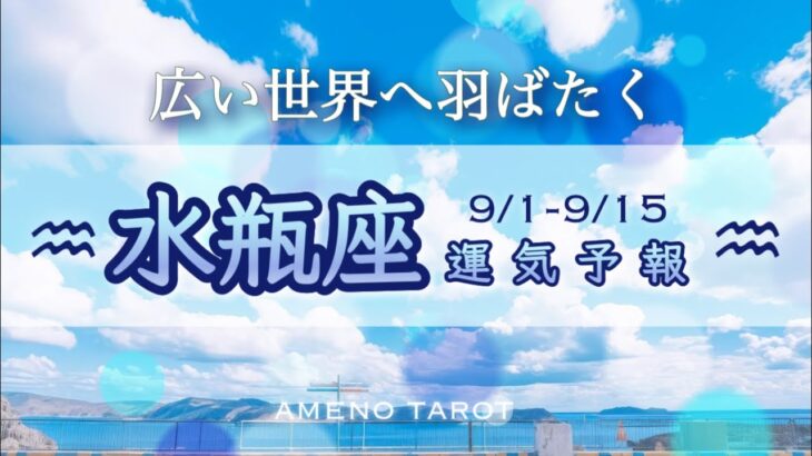 水瓶座♒️９月前半🪽才能を思う存分発揮して🍀個性や感性の爆発が起こりそう✨大切なものが入れ替わる人も…⁉️【全編字幕付きタロットリーディング】