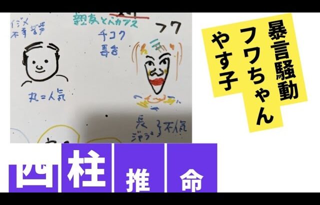 【X発言で活動休止】フワちゃんVSやす子　四柱推命で占いました