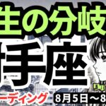 【射手座】♐️2024年8月5日の週♐️人生の分岐点。天使か悪魔か。乗り越えて行く私。タロットリーディング