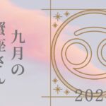 【蟹座さん♋︎】2024年9月の星座リーディング🌸✨