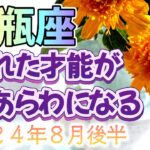 【みずがめ座の８月後半】サックリ占うよ🌟金運💰仕事運👨‍✈️恋愛運💕あなたのテーマ（３択式）&ラッキーナンバー🍀