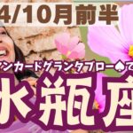 ❤️🕊️【みずがめ座♒】🌄《10月1日～10月15日》10月前半リーディング🌱2024年12星座別🔮水瓶座運勢✨♠ルノルマンカードグランタブロー♠タロットカード・オラクルカードでもみていきましょう🔮