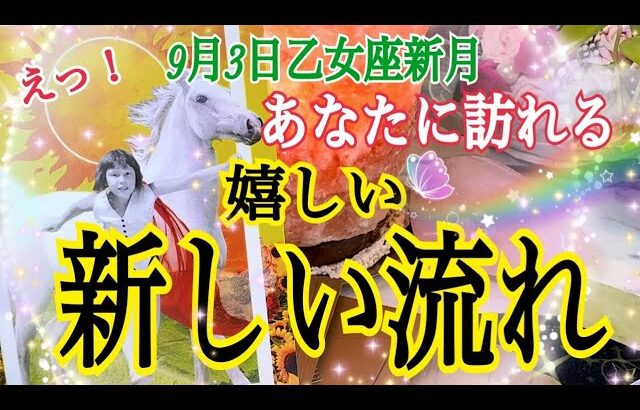 【超鳥肌級❗️】9月3日乙女座新月🌚✨あなたに訪れる嬉しい新しい流れ🌈✨個人鑑定級タロット占い🔮✨