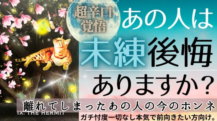 【超辛口覚悟🌙ガチ忖度なし】あの人に未練・後悔ある？【本格タロット鑑定】復縁、音信不通、複雑関係