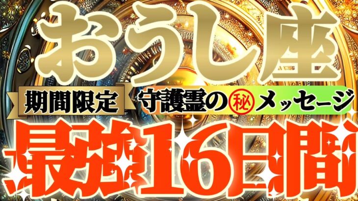 【牡牛座♉】期間限定⚠️知ると知らないとでは大違い！！最強16日間の過ごし方で運気激変するよ！　守護霊様からのマル秘メッセージも　【天一天上】神々のシナリオシリーズ