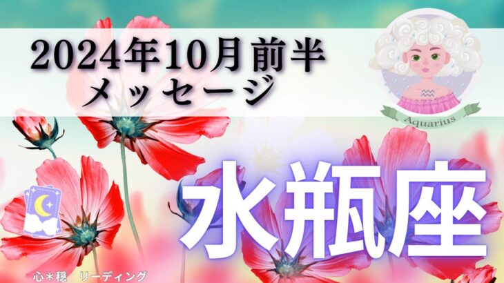 【みずがめ座10月前半】奇跡の出かた💎✨苦しみから抜けていく🍀信頼感も上がる🫶