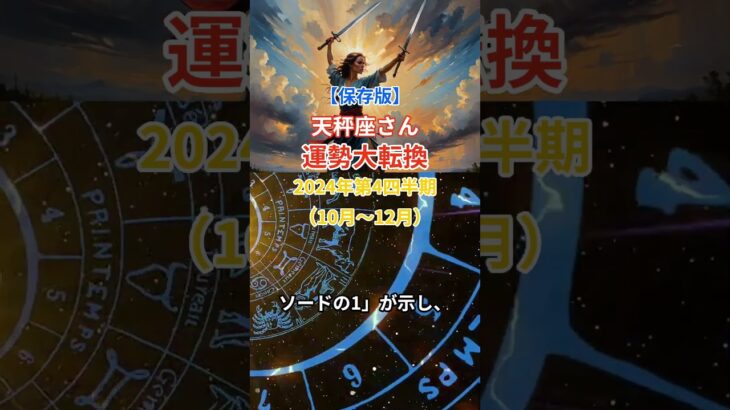 【天秤座】 2024年10月～12月のてんびん座の運勢。星とタロットで読み解く未来 #天秤座 #てんびん座