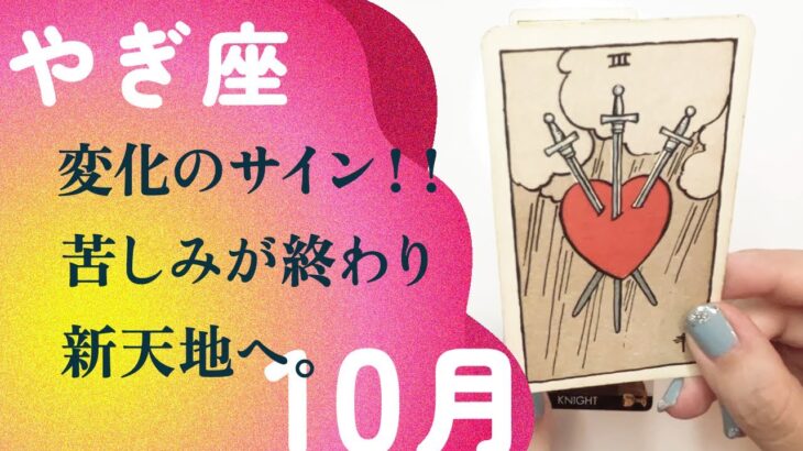 流れが好転する❤️‍🩹たくさんの愛が、入ってくる。【10月の運勢　山羊座】