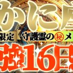 【蟹座♋】期間限定⚠️知ると知らないとでは大違い！！最強16日間の過ごし方で運気激変するよ！　守護霊様からのマル秘メッセージも　【天一天上】神々のシナリオシリーズ