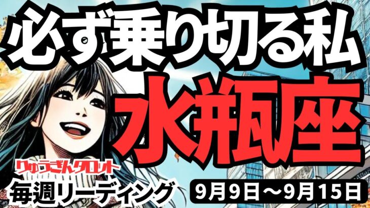 【水瓶座】♒️2024年9月9日の週♒️乗り切る私がいる。ある時は集中し、ある時は任せる。大きな事を終わらせて新たな道へ。タロットリーディング