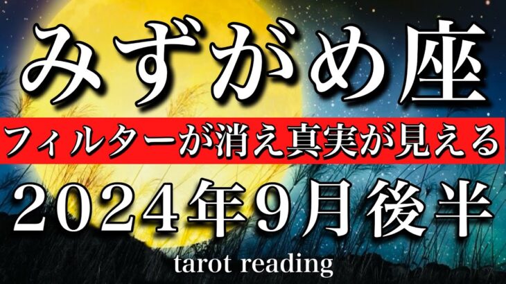 みずがめ座♒︎2024年9月後半 フィルターが消え真実が見える💫Aquarius tarot reading