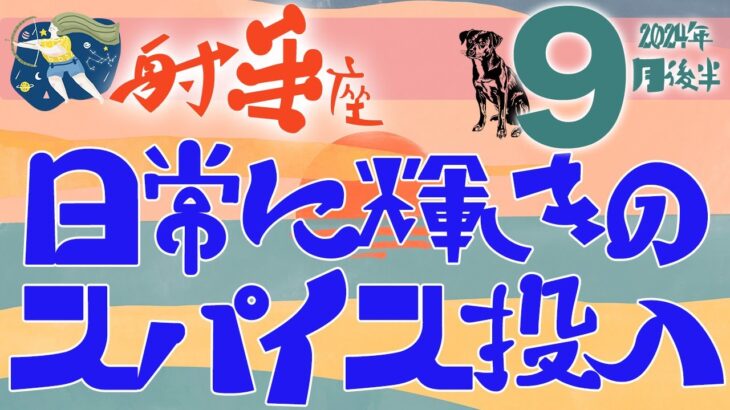 【射手座】2024年9月後半の運勢♐️〝人生に輝きのスパイスを投入‼️温度差や違いを受け入れていい落とし所を見つけていく⭐️〟仕事・人間関係のタロットリーディング🔮