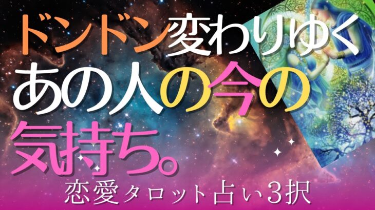 【恋愛タロット占い3択】どんどん変化していくあの人の今の気持ち。深堀りリーディング✨怖いほど当たる😄✨✨✨🌈✨🍃🌺✨✨✨