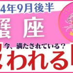 【蟹座】24年9月後半の運勢を占星術とタロットで占います「報われる時」