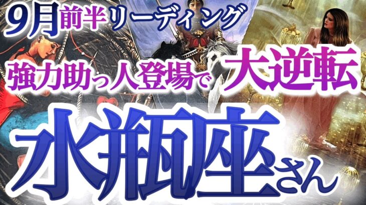 水瓶座 9月前半【辛いストレスから解放！本当に必要な人やモノをどんどん引き寄せる】必要ないものを手放して！　　みずがめ座　2024年９月運勢  タロットリーディング