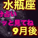 【9月後半の運勢】みずがめ座   運気がドンドン上がる！そして願いが現実化します超細密✨怖いほど当たるかも知れない😇#星座別#タロットリーディング#水瓶座