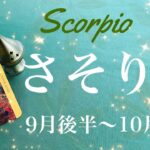 さそり座♏️2024年9月後半〜10月前半🌝 好転の追い風！来てる！始まりを実感、過去からの卒業、進み出した気持ち、長かった夜が明けていく