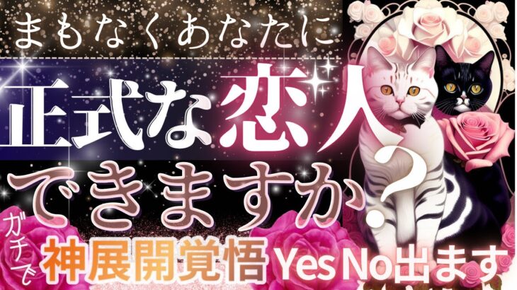 【YES NO出ます💓ガチ当て覚悟💓】めっちゃ神展開すぐ‼️🥺正式な恋人できますか？【忖度一切なし♦︎有料鑑定級♦︎辛口あり】イニシャル星座