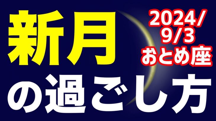 リーダー選びは自分の良心に従って！2024/9/3 おとめ座新月のオススメの過ごし方＆お願い事を解説！【乙女座】