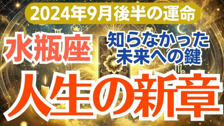 【水瓶座】2024年9月後半の総合運 💡直感が冴える！未来を切り開く大きなチャンス🔥