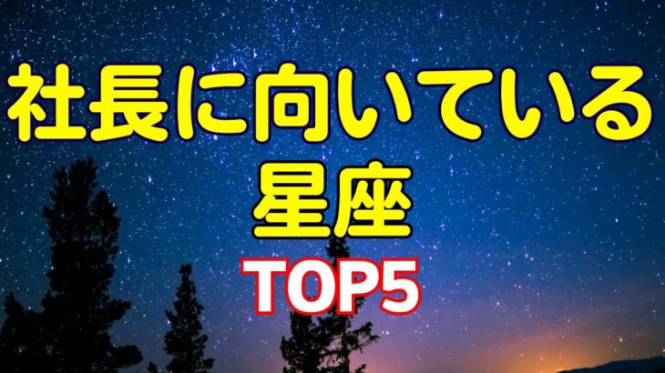 社長に向いている星座TOP5#占い#星座占い  #ランキング