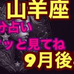 【9月後半の運勢】やぎ座　大大大チャンスの時行動に移せば必ず成功する！超細密✨怖いほど当たるかも知れない😇#星座別#タロットリーディング#山羊座