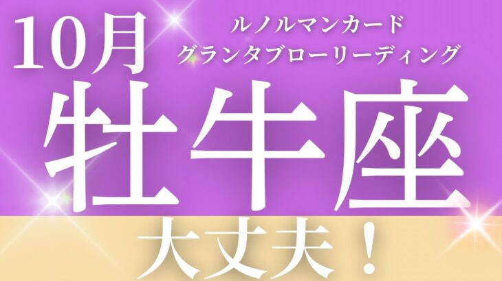 2024年10月【牡牛座】起こること～大丈夫！～【恐ろしいほど当たるルノルマンカードリーディング＆アストロダイス】