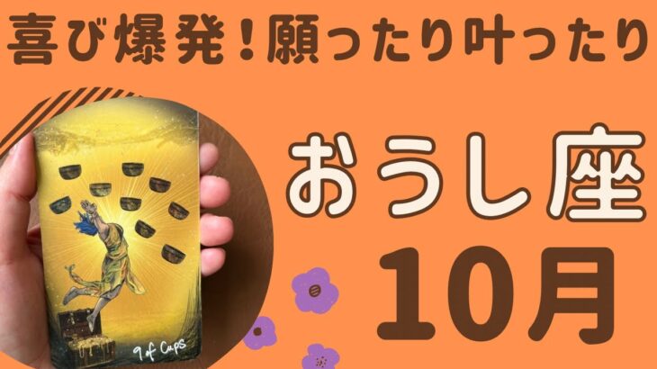 【牡牛座】2024年10月♉️喜び爆発‼️いくつもの願いや望みが叶う❗️満足感や幸福感がすごい✨