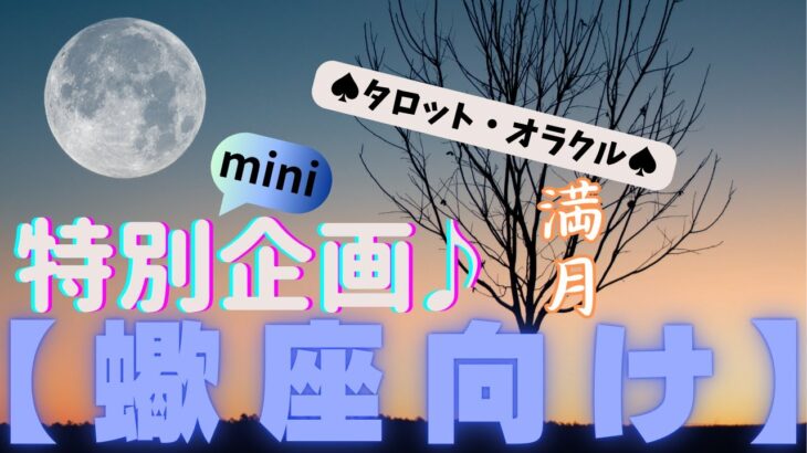 🙏💫【さそり座♏さん】特別企画♪🔮✨《満月リーディング》✨⭕見た時がタイミング♠タロットカードリーディング♥オラクルカードリーディングもあり😀💫蠍座運勢