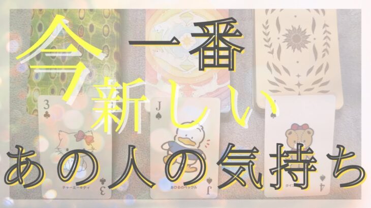 今一番新しいあの人のあなたへの気持ち 【恋愛・タロット・オラクル・占い】