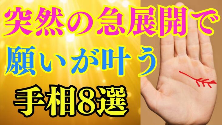 【手相占い】幸福を引き寄せる！今までの苦労が報われて願いが叶う手相8選！