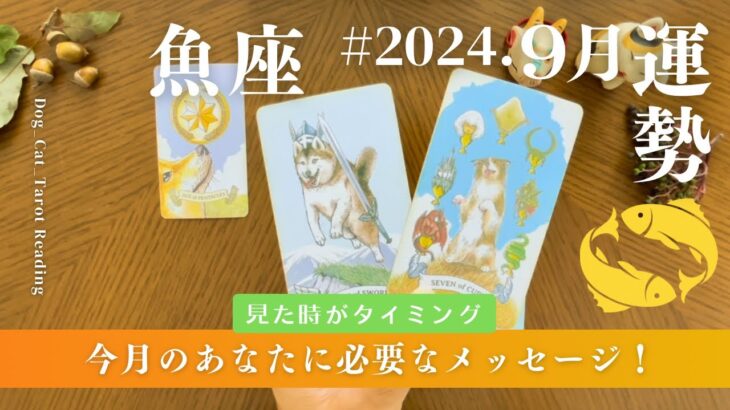 魚座♓️2024年9月の運勢　人生の主役は自分❗️迷った時はまず行動‼️