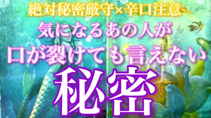 💕絶対秘密厳守🤫×辛口注意⚠️🍁気になるあの人があなたに絶対言えない秘密🦋