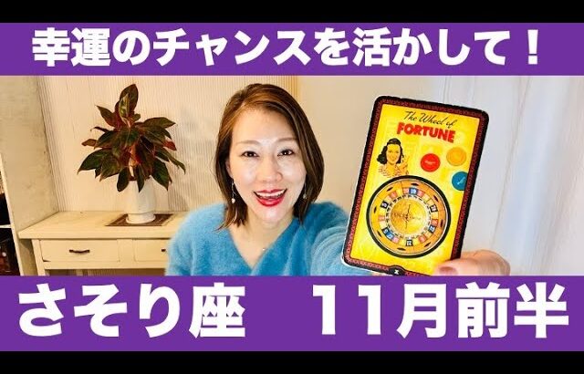 さそり座♏️11月前半🔮幸運のチャンスを活かして！✨希望あるスタートを！！