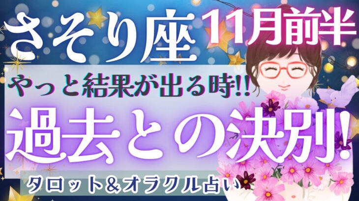 【蠍座】大激変!! 忍耐からの解放!! 人生浄化のチャンス到来です🐉🌈✨【仕事運/対人運/家庭運/恋愛運/全体運】11月運勢  タロット占い