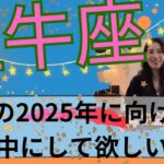 【牡牛座】🧙‍♀️2025年から新たな人生が始まる🎊そこに向け、光輝く星を明確にする！