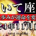 いて座♐︎2024年11月前半 常にブレない🔥着実な歩みが運命を変える時　Sagittarius tarot  reading