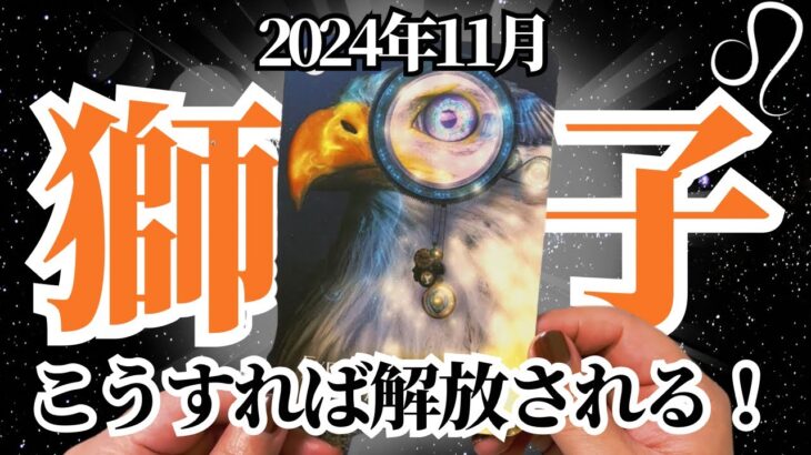 【しし座♌️2024年11月】🔮タロットリーディング🔮〜こうして解放の道を歩んでいけます✨〜